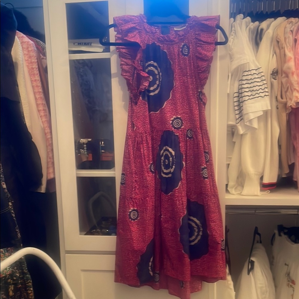 Pink and Blue Sleeveless Dress ULLA JOHNSON